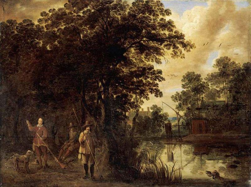 Pieter Meulener River Landscape France oil painting art